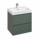 Тумба с раковиной Roca Ona 600 A857613513 2 ящика,зеленый матовый