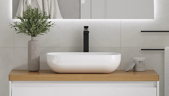 Столешница Velvex Klaufs 1000 без отверстий, Invisible Line