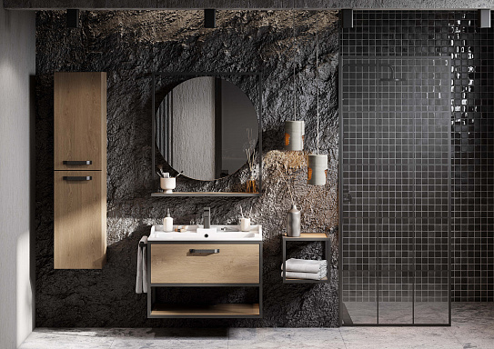 Тумба под накладную раковину Aquaton Лофт Фабрик 80 дуб кантри 1A242401LTDY0