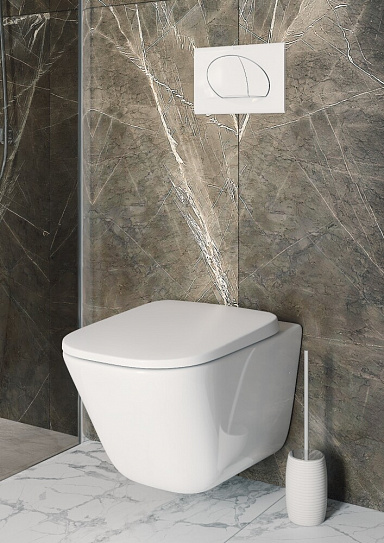 Сиденье Roca The Gap микролифт, тонкое, дюропласт ZRU9307682