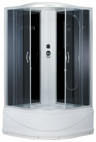 Душевая кабина 100х100 угловая высокий поддон ERLIT ER 3510TP-C4 четверть круга