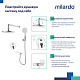 Душевая система с тропическим душем Milardo Rora RORSB02M67