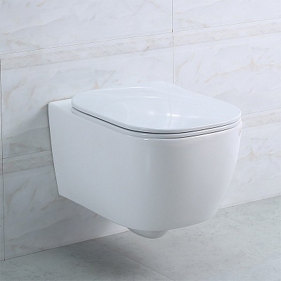 Чаша унитаза подвесного безободкового с креплением Belbagno GENOVA  BB1102CH
