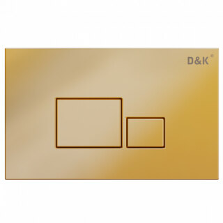 Клавиша смыва D&K Quadro DB1519003, матовое золото (инсталл DI8055119)