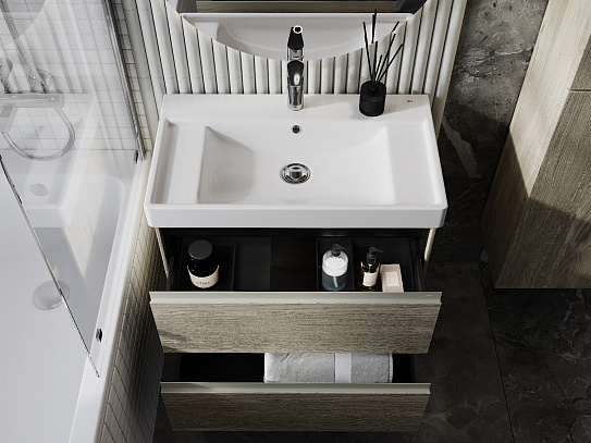 Тумба под раковину Roca Ona 800 светлый дуб 2 ящика A857630512