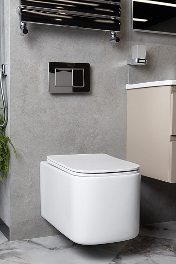 Унитаз подвесной Boheme Mane c крышкой 970-SET-W