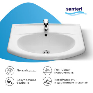 Раковина Santeri Новая грань 64 белый 131207S0011B0