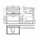 Тумба с умывальником (4077000i28) 70см Ray IDDIS RAY70WFi95K