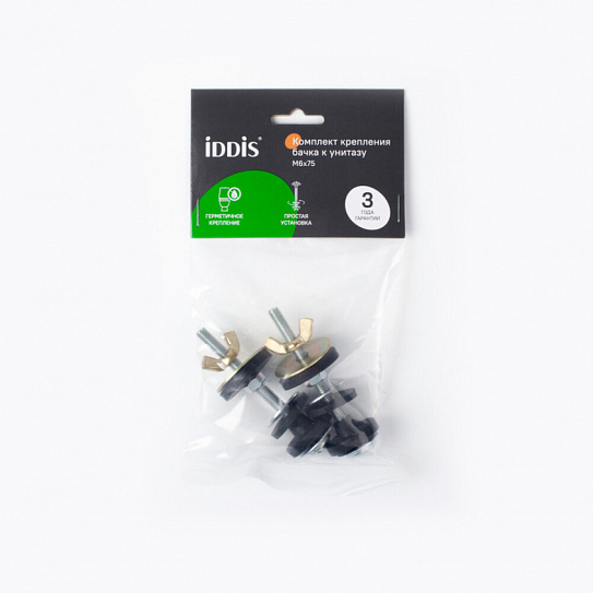 Комплект крепления бачка к унитазу  Iddis Optima Home металл, 2 шт, M6x75 907M6752SK