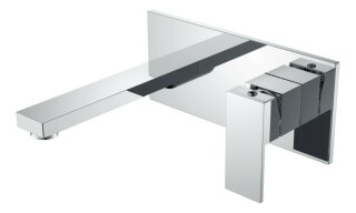Смеситель для умывальника Boheme из стены Qubic 475-CR