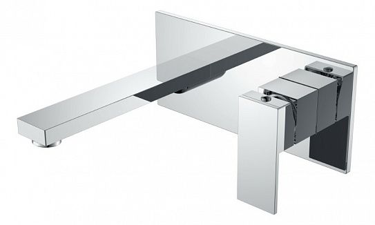 Смеситель для умывальника Boheme из стены Qubic 475-CR