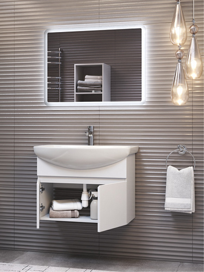 Тумба подвесная Vigo Wing 600-2-0 (под умывальник Балтика) tp.WIN.BAL.60.2D белый