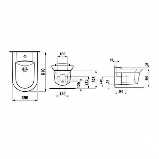 Биде подвесное Laufen Mylife 3094.1.304