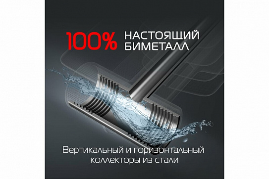 Радиатор Royal Thermo BiLiner 500/Silver Satin - 10 секций (серебристый)