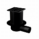 Трап 105*105/50 в бок.,решетка – черный мат AlcaPlast APV31BLACK