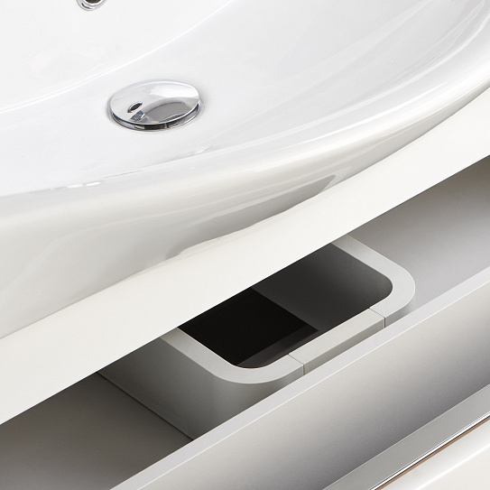 Тумба подвесная Акватон Капри 60 белый глянец 1A230101KP010