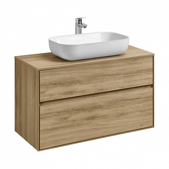 Тумба под раковину Aquaton Либерти 100 дуб эльвезия 1A279601LYC70 (под рак. Элина 100)