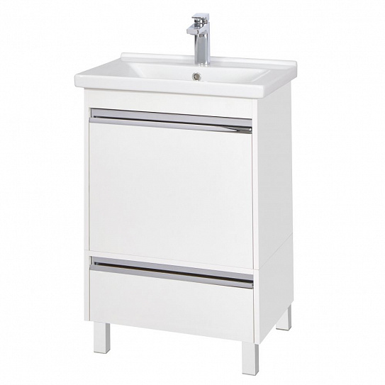 Тумба подвесная Акватон Капри 60 белый глянец 1A230101KP010