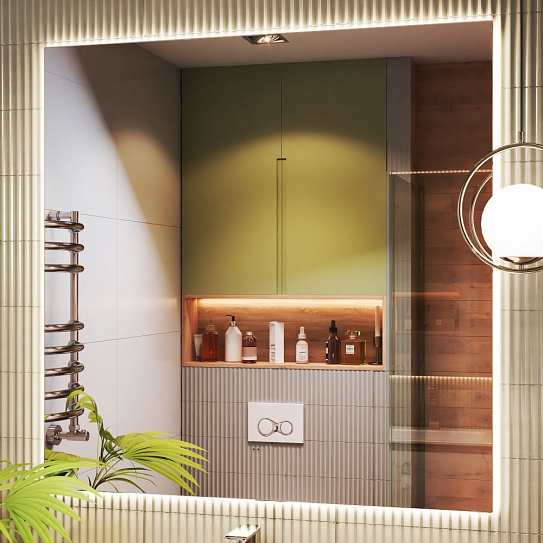 Зеркало с подсветкой Vigo 100х100, QUADRO COMFORT 1000