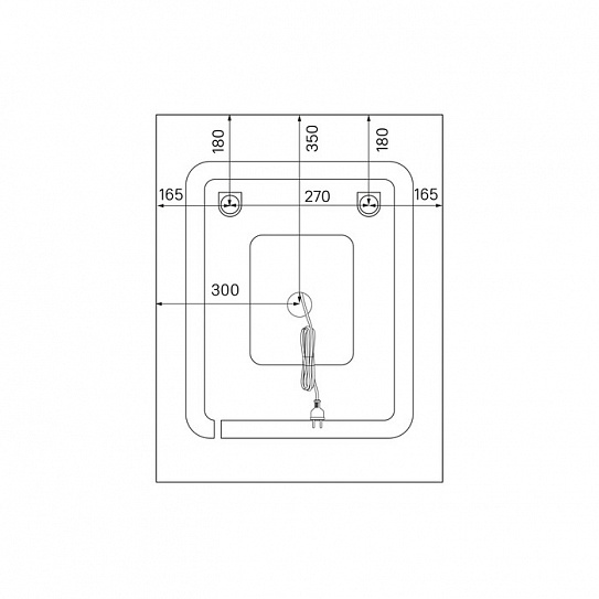 Зеркало с подсветкой и термообогревом 60 см, IDDIS Zodiac ZOD60T0i98