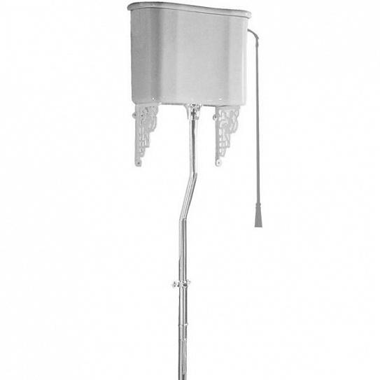 Бачок Vitra Efes настен.монтажа высокий  (труба хром, декор. элементы, арматура) 6961B0