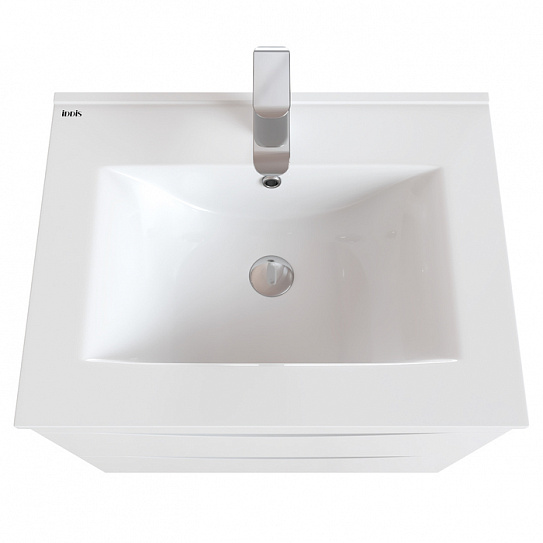 Тумба с умывальником, напольная, 60 см, белая, IDDIS Cloud CLO60WFi95K