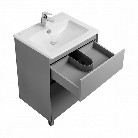 Тумба без раковины Aquaton Форест 60 туманный серый 1A278201FR4D0