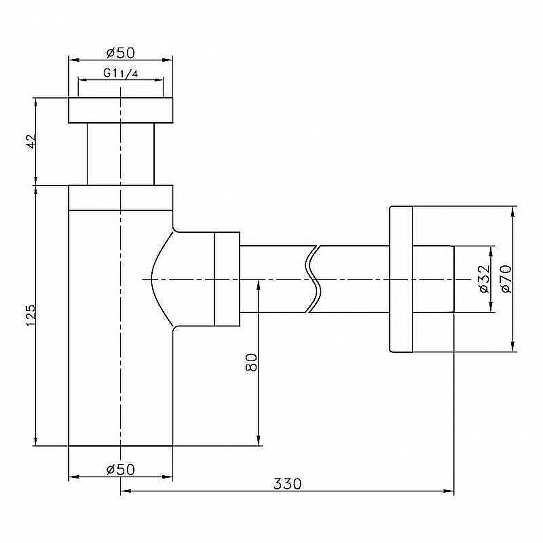 Сифон для раковины Frap F82-6 Белый