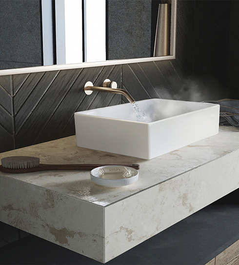 Раковина накладная 40 Sanita Luxe Novel Slim 40 прямоугольная 40х35