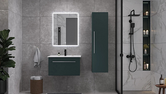 Тумба под раковину Posse 750-0-1 навесная верде Velvex tp POS OSK 751Y верде, дуб золотой (под раковину Оскар 750)