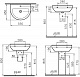 Раковина Vitra S50 5301B003-0001 55 см