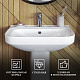 Раковина с пьедесталом Sanita Luxe Next NXTSLWB01+NXTSLPD01