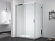 Душевое ограждение 120х90 MONTEREY EX-807 хром прозрачное стекло 8мм (Soft closing)