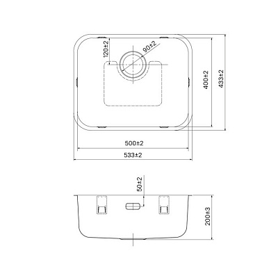 Мойка из нержавеющей стали Iddis Mate 533*433 MAT53S0i77