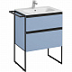 Тумба под раковину Roca Domi 60 2 ящика небесный синий матовый ZRU9307870