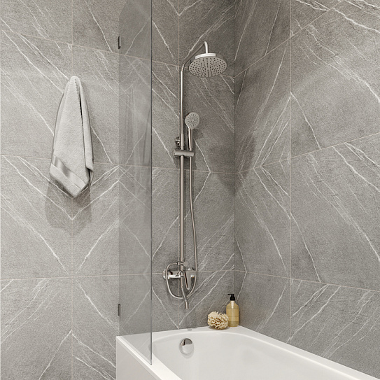 Смеситель с верхним душем и изливом 426924 Simp SIMSB1FM06