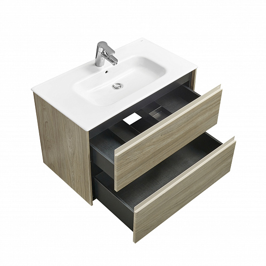 Тумба под раковину Roca Ona 800 темный вяз 2 ящика A857630511