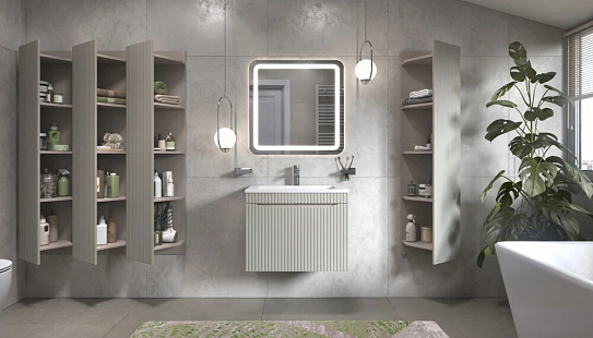 Шкаф для ванны навесной Velvex Alba 400 тирамису