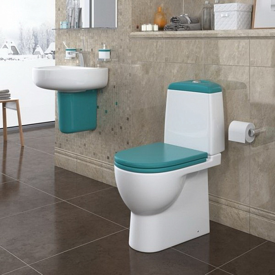 Унитаз-компакт Sanita Luxe Best Color Sea (крышка микролифт) BSTSLCC08120522