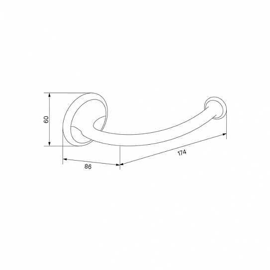 Держатель для туалетной бумаги Iddis Oldie OLDBR00i43