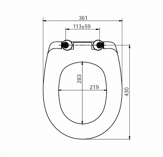 Сиденье для унитаза Iddis soft close ID 136 Dp Sc