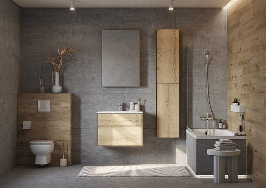 Тумба под накладную раковину Aquaton Либерти 75 дуб эльвезия 1A279501LYC70