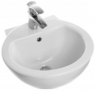 Раковина подвесная 48х48 Sanita Luxe Аrt ARTSLWB01, округлая, под пьедестал