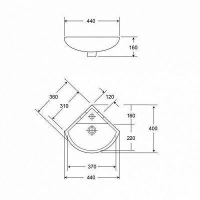 Раковина Iddis Neptun NEP3600i27