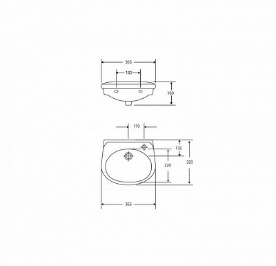 Раковина Iddis Neptun R NEP365Ri27