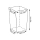 WK Lippe WB-450-S Плетеная корзина с крышкой 35*23*43