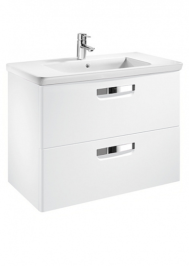 Тумба с раковиной Roca The Gap 80 ZRU9302732, белая матовая