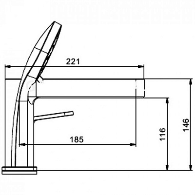 Смеситель на борт ванны Gappo G1199-30