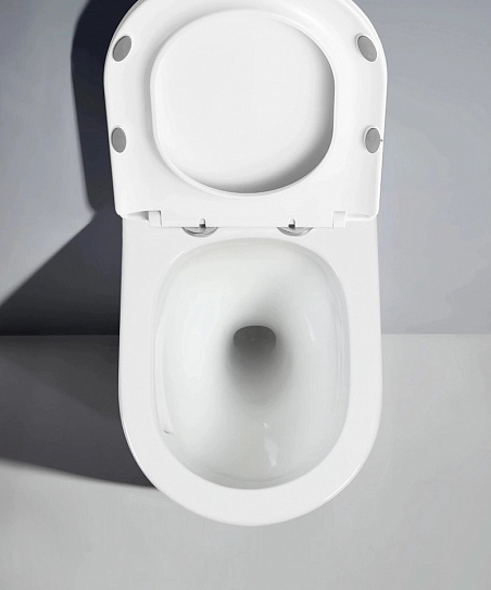 Унитаз подвесной безободковый торнадо D&K Rhein.Bach DT1476516, сиденье микролифт