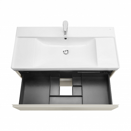 Тумба под раковину Roca Ona модуль 2 ящика 1000 серый матовый, 2 ящика, A857616510